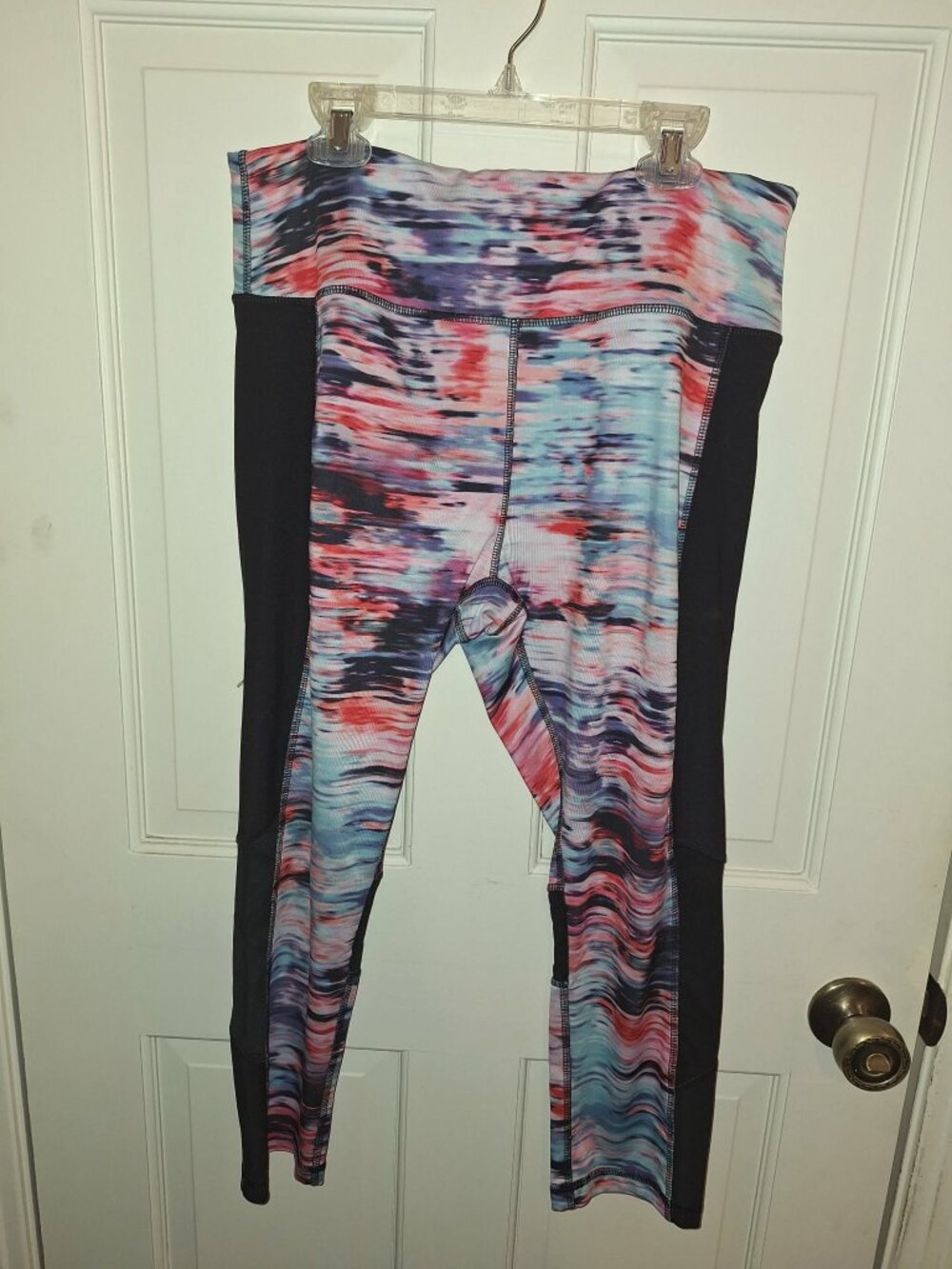RBX Multi-colored Athletic Capri, Size Large